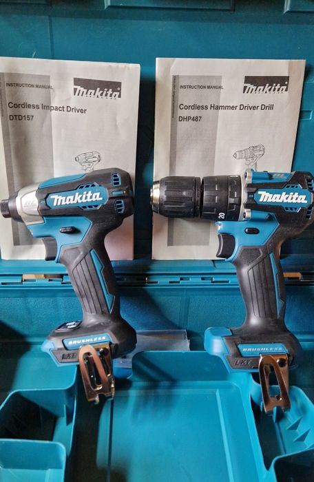 Makita Zestaw Zakrętarka DTD157 i Wkrętarka DHP 487