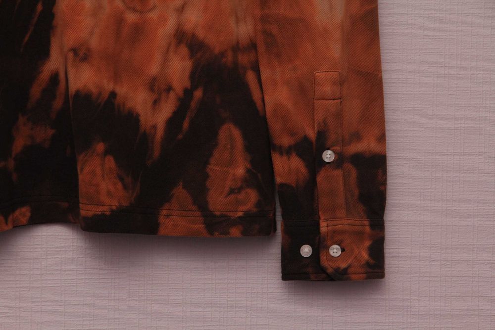 FARAH рр S поло из хлопка пике bleach dye