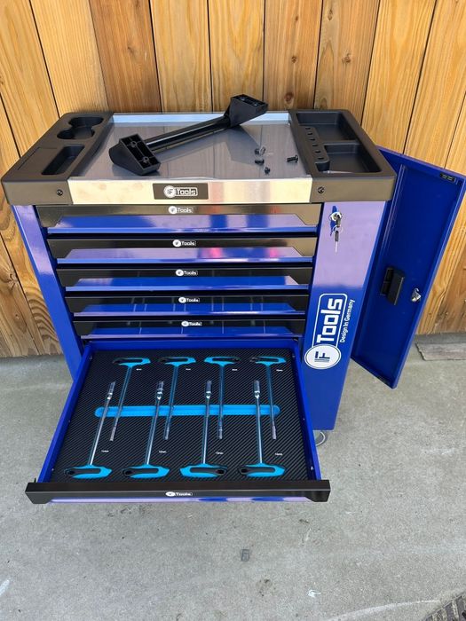 Carrinho de Ferramentas 8 gavetas completas FTools profissional