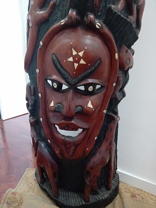 Arte Tribal Africana com vários animais