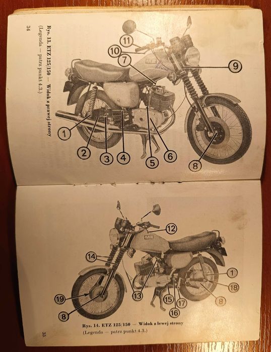 MZ ETZ 125/150 Instrukcja użytkowania
