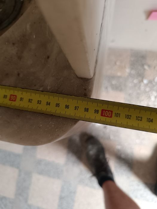 Pia em pedra de mármore