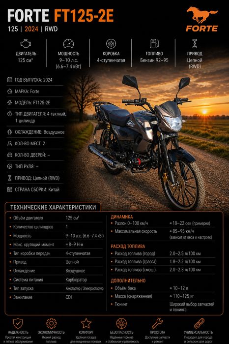 Продам Forte 125LX