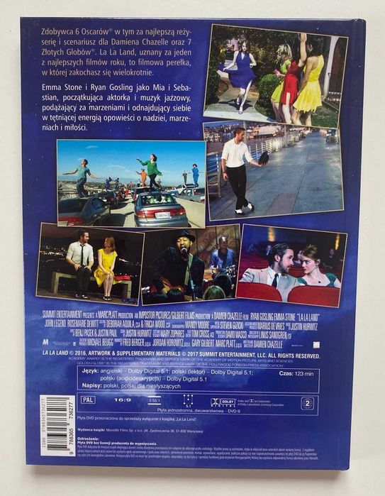 La La Land DVD Film Romans Lektor Polski Emma Stone