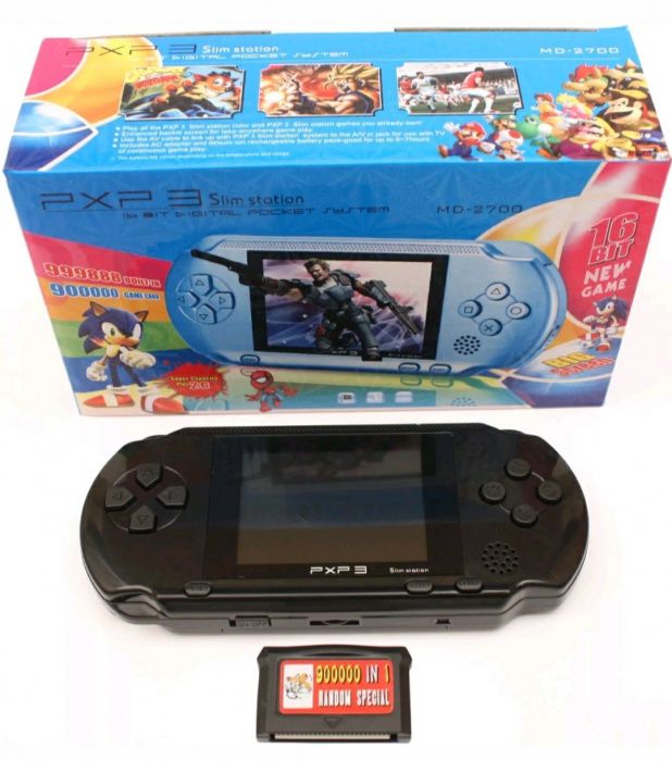 PXP 3 Portable Console, 16-Bit, with Mega Drive and Nintendo Games64170815155843122