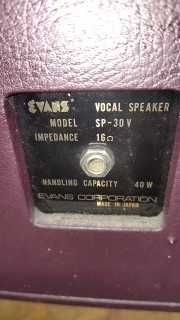 Kolumny Głośnikowe  EVANS WOKALOWE