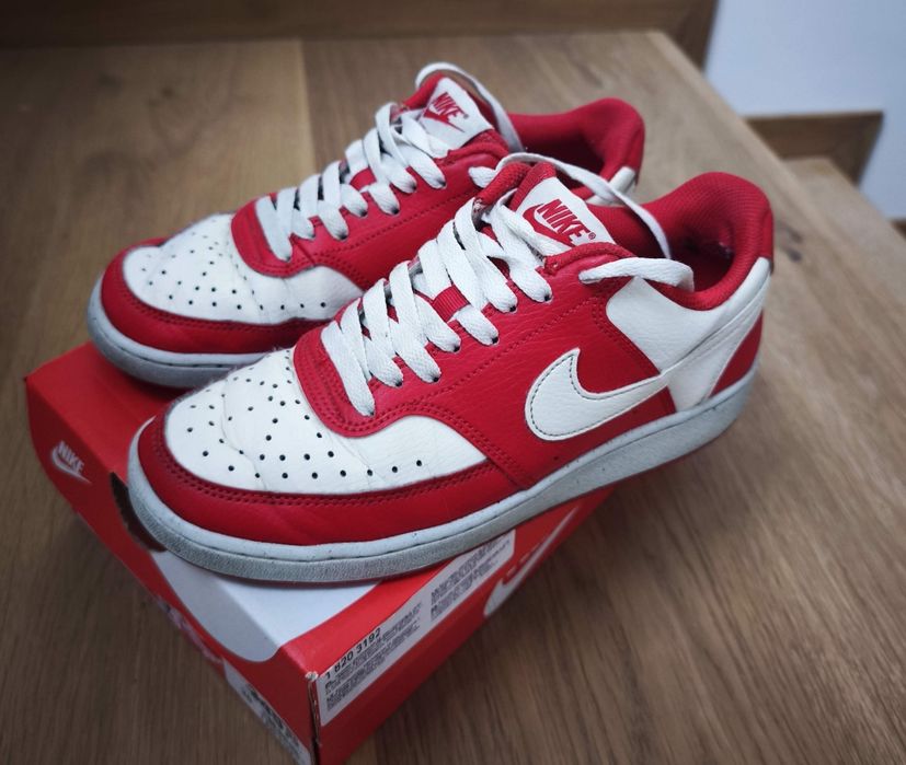 Nike court vision czerwone białe rozmiar 38