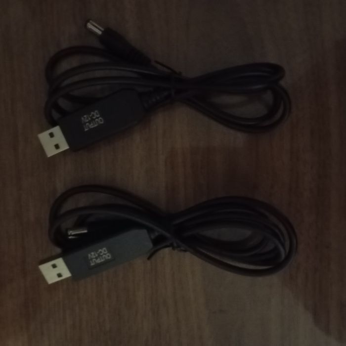 Кабель повышающий 5в -12в для роутеров