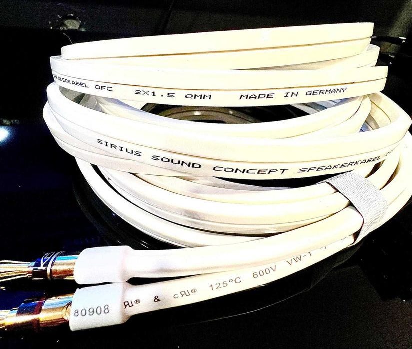 Cabo de colunas SIRIUS Sound Concept Speakercable OFC terminações KABLE