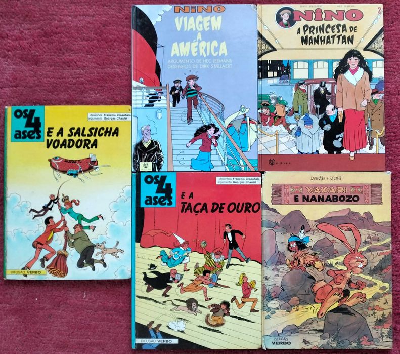 Humpá-Pá Alix, Chick Bill, Yakari, Adèle Blanc-Sec, Os 4 ases, Nino Misha