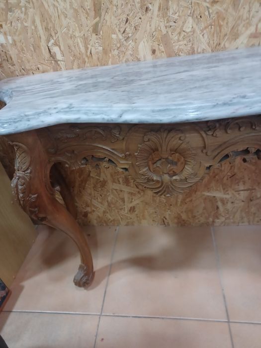 Credencia e espelho madeira maciça