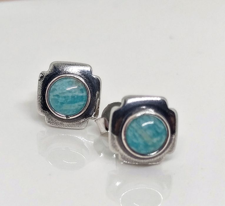Kolczyki Srebro 925 Larimar