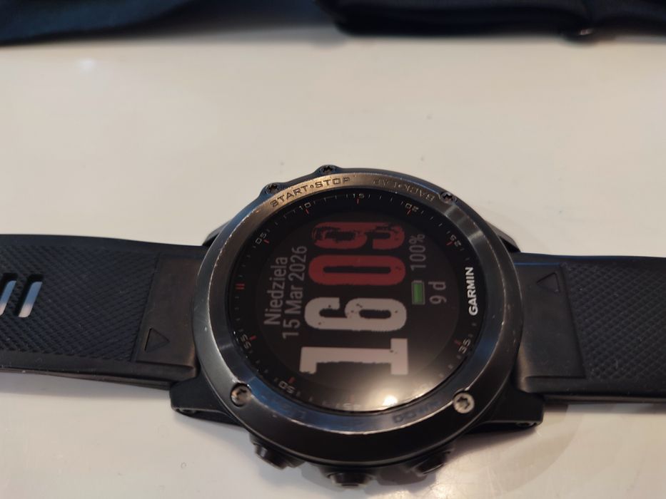 Garmin Fenix 3, pas hrm run, ekran bez rys, bateria bdb