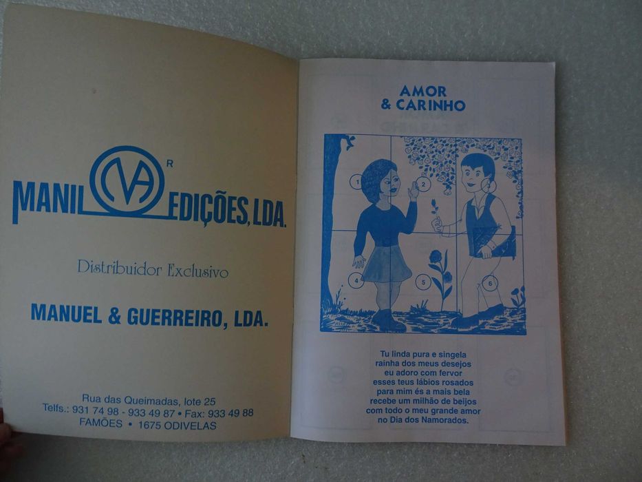 Caderneta de cromos vazia Amor & Carinho