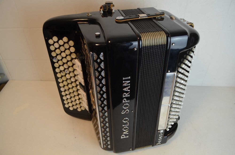 Acordeao Paolo Soprani 3 Voz 96 Baixos, N . 375