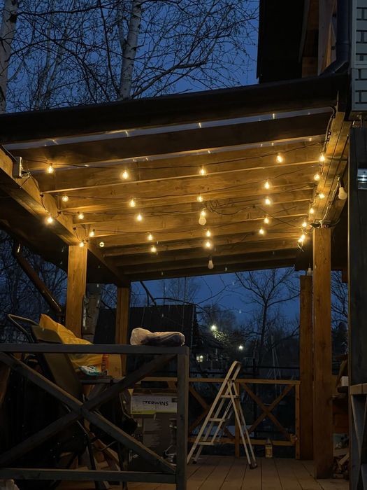 Ретро гірлянда, Вулична гірлянда з ретро лампочками