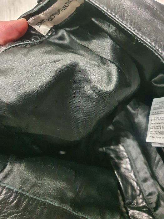 Шкіряні брюки  Armani