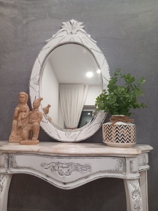 Espelho em madeira, em estilo vintage belíssimo