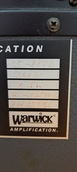 Coluna  amplificador baixo Warwick