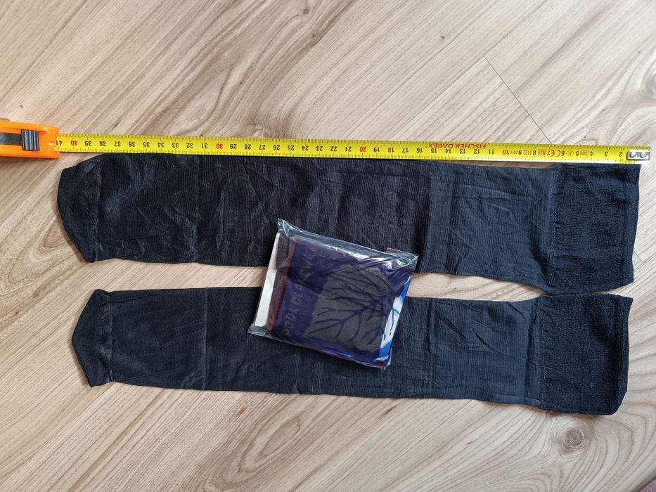 Nowe podkolanówki damskie czarne