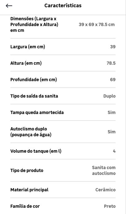 Sanita preto mate