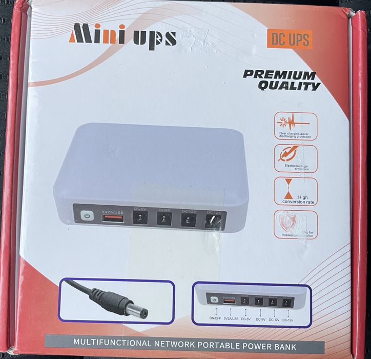 UPS, Mini- ДБЖ 24W, 36W, 18W для роутера, 13200mAh - безперебійник