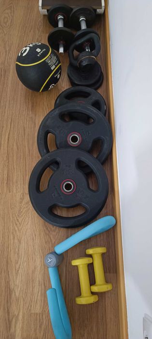 Conjunto de ginásio de musculação