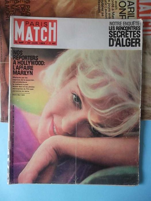4 revistas antigas (1953 / 1962) com Marylin Monroe.