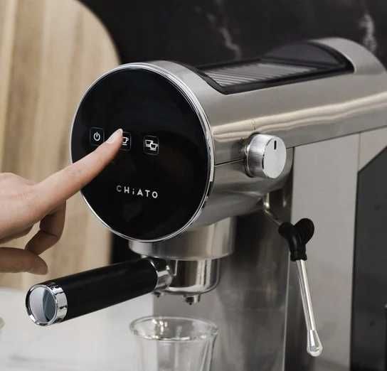 Ekspres kolbowy CHiATO Luna Style – srebrny