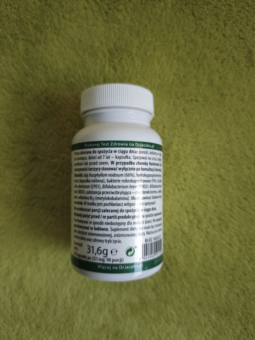Nowy suplement jod selen probiotyk lacto bifido B12 algi Dr Jacobs