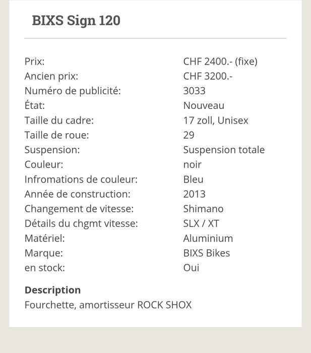 Vende-se bicicleta BIXS.