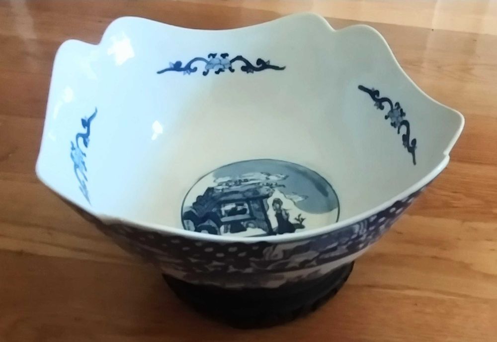 6 peças de Porcelana China Azul e Branco