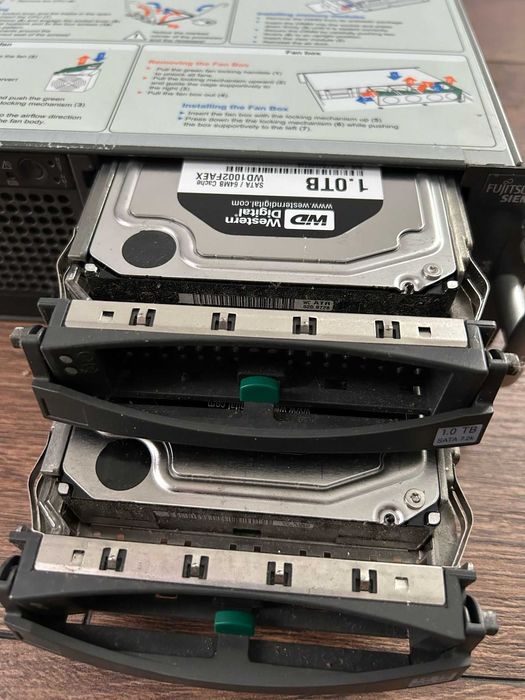 Fujitsu Siemens Primergy RX300 S4 Server | 6×1TB Drives, 2× Xeon Quad-Core63825516245891121