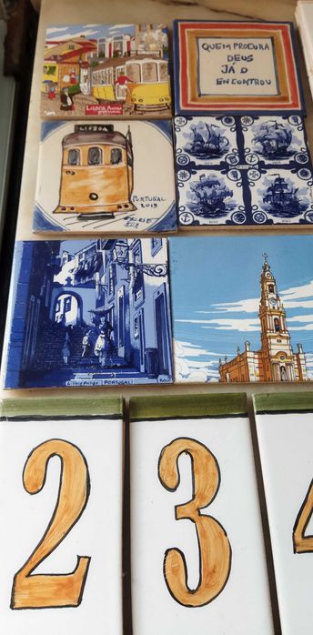 azulejos Vários letras números