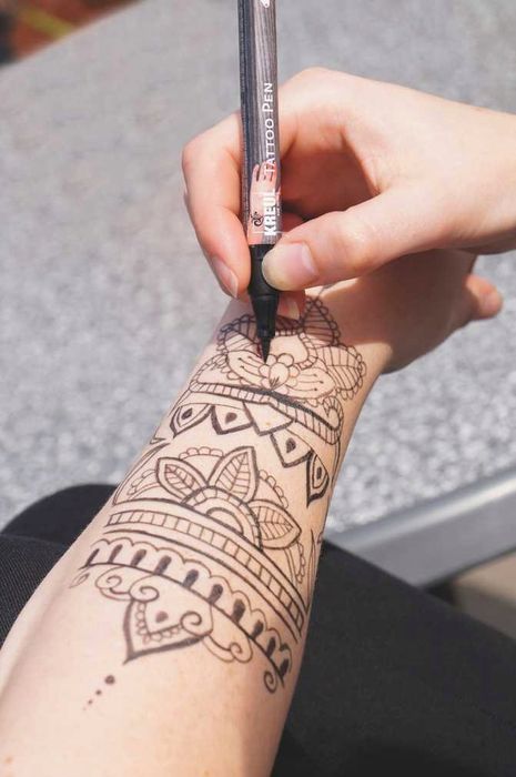 Marker Pisak Mazak Do Tatuaży Skóry Czarny Tattoo