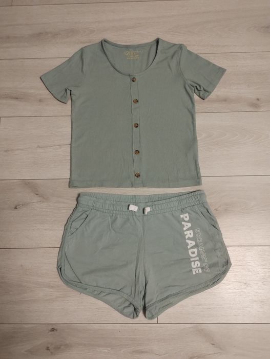 Футболка в рубчик Primark. Шорти Page one young 152-158р (11-12років)