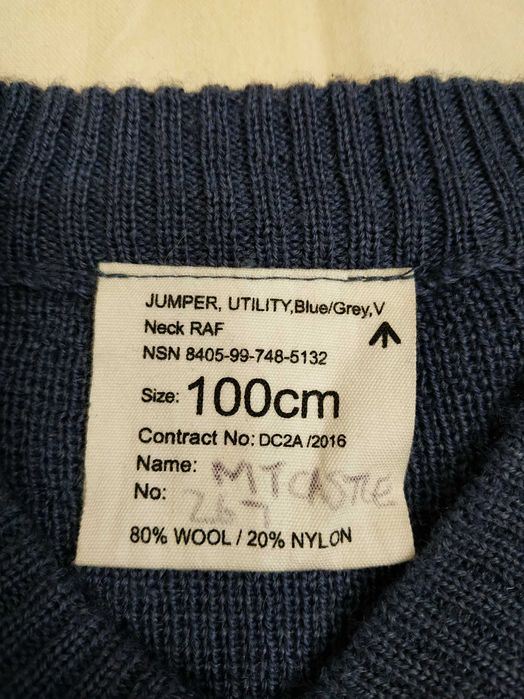 Светр британських королівських ВВС контракт вовна-нейлон р-р 50