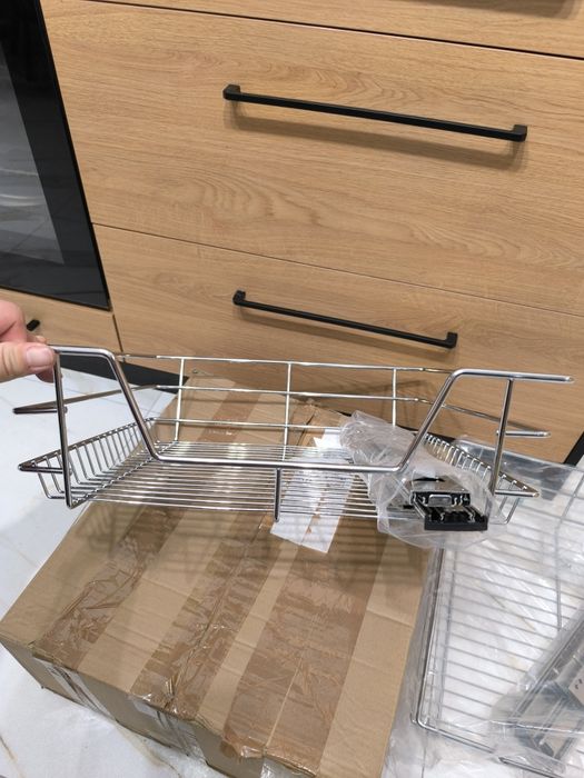 Dwie 2 nowe szuflady teleskopowe cargo kuchenne wysuwane z szynami