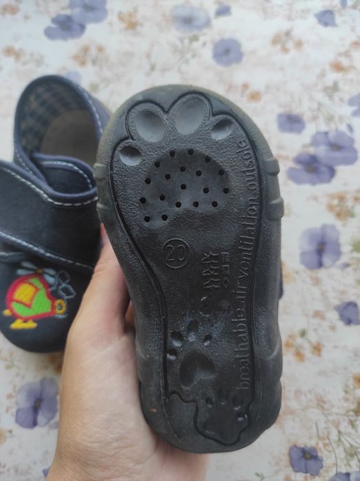 Капці дитячі RenBut Гелікоптер р.20 темно-синій