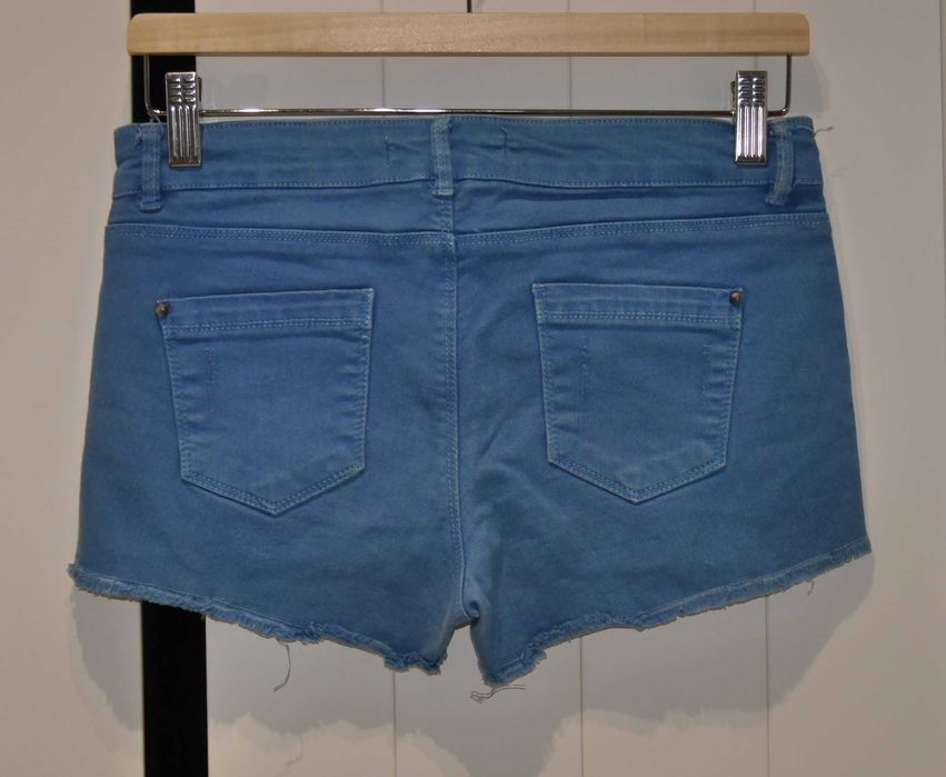 Bershka świetne chabrowe spodenki 36 S