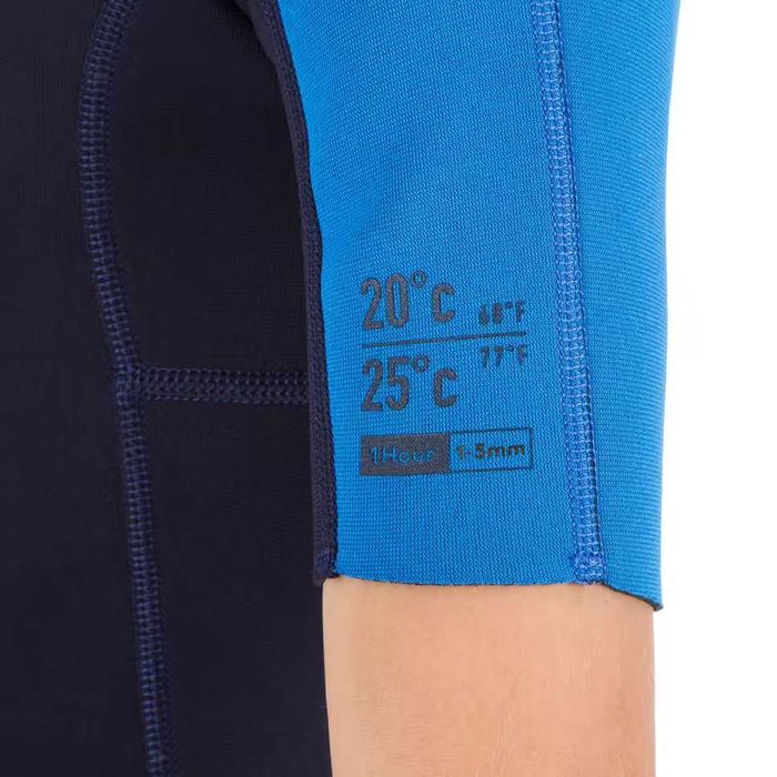 Fato Surf Shorty 100 Criança Azul Neoprene 1,5 mm