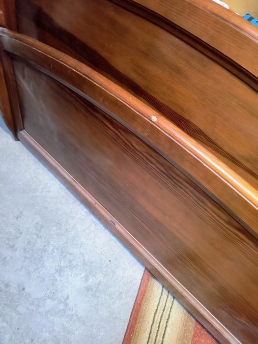 Łóżko drewniane dębowe sypialniane 140*200