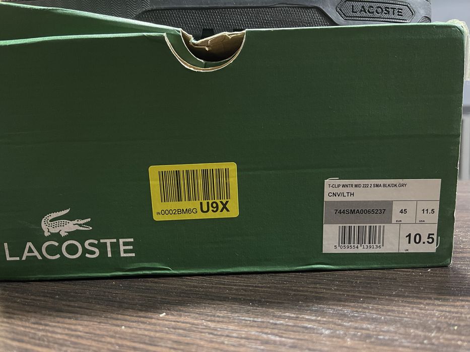 Оригінальні Lacoste нові чоловічі черевики ботинки