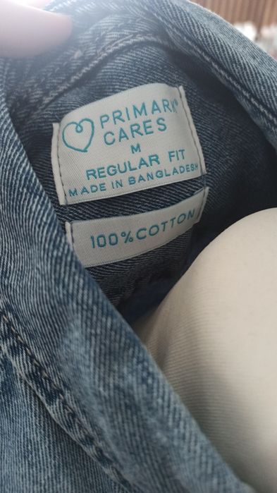 Koszula jeansowa grubszy materiał 40/42 jesień