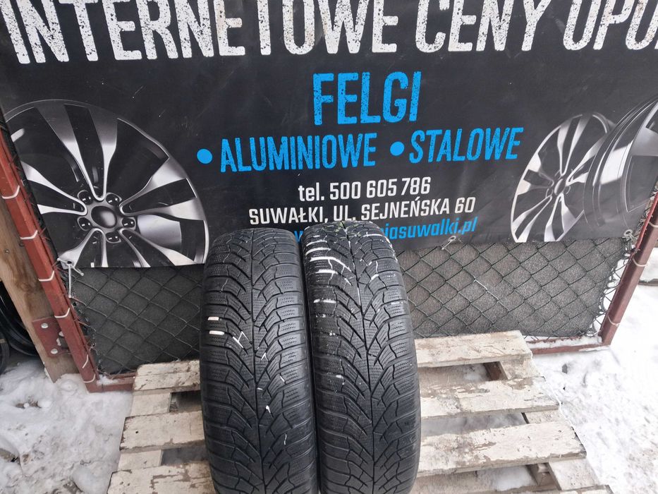 2x używane opony zimowe 195/65 R15 Kumho 2023r Gwarancja montaż