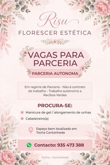 Contrata-se cabeleireira(o) para Tocha