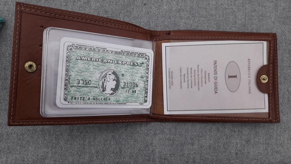 Carteira de Homem em pele italiana