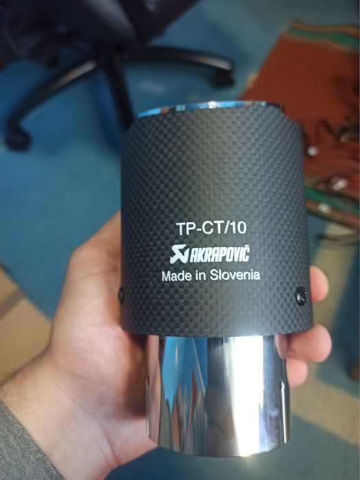 Насадка Akrapovic акрапович выхлоп карбон выхлопная труба  63/114