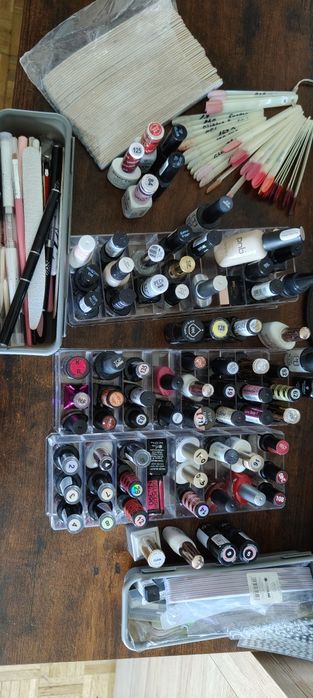 Duży zestaw do manicure hybrydowego | 50+ lakierów | PNB, Claresa, NTN