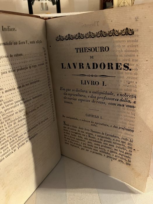Thesouro de Lavradores (1863) – Manual agrícola e veterinário raro